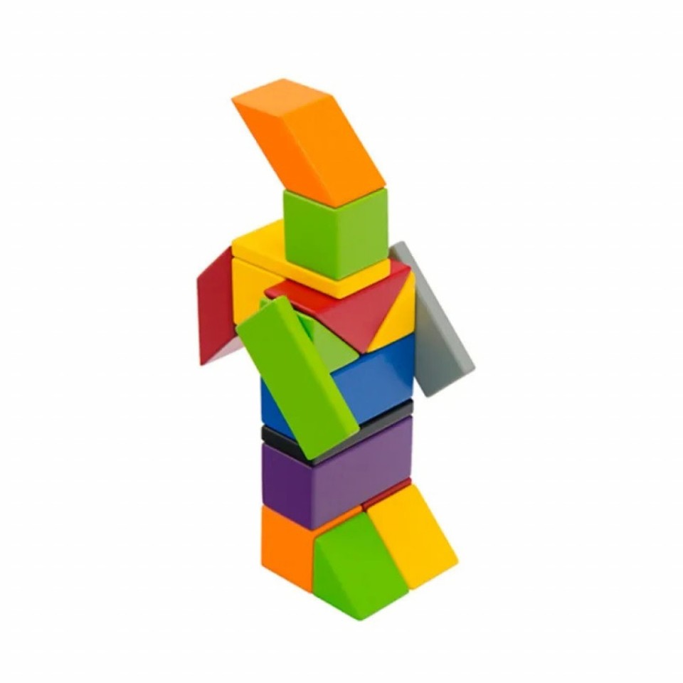 Магнитный деревянный конструктор Xiaomi Mitu Child Magnetic Building Blocks Multicolor (MTJM01MT)