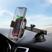 Автомобильный держатель с беспроводной быстрой зарядкой Baseus Smart Vehicle Bracket Wireless Charger (WXZN-B01)
