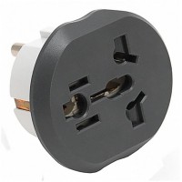 Переходник ISA сетевой вилки универсальный на евро с заземлением KT-168
