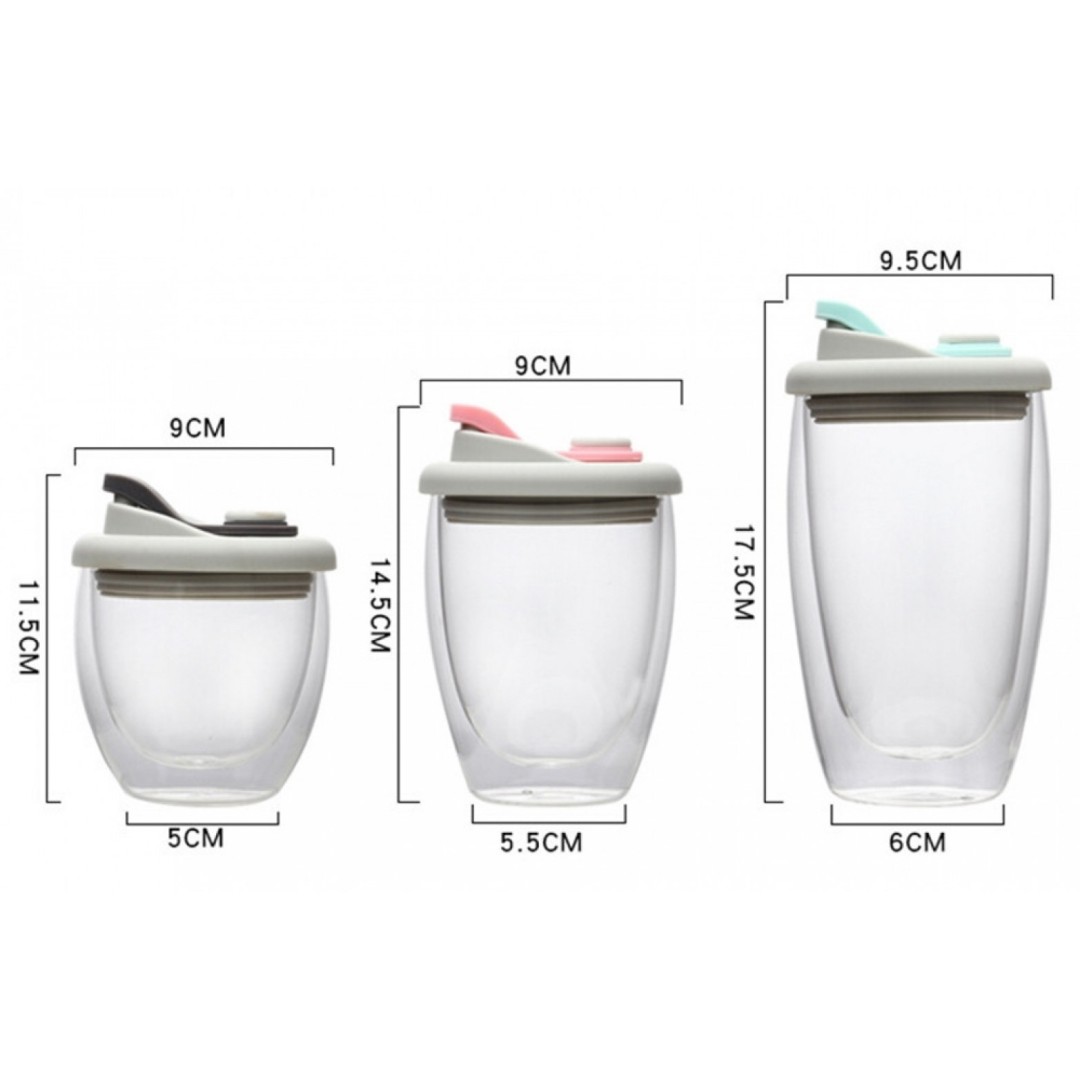 Термокружка с двойным стеклом Xiaomi Portable With Double Glass Coffee Cup (EBWB02MSK)