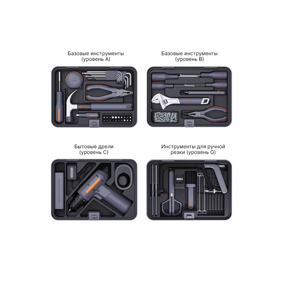 Набор инструментов Xiaomi JimiHome Multi-Function Repair Toolbox Set 85 шт (X4-ABCG)