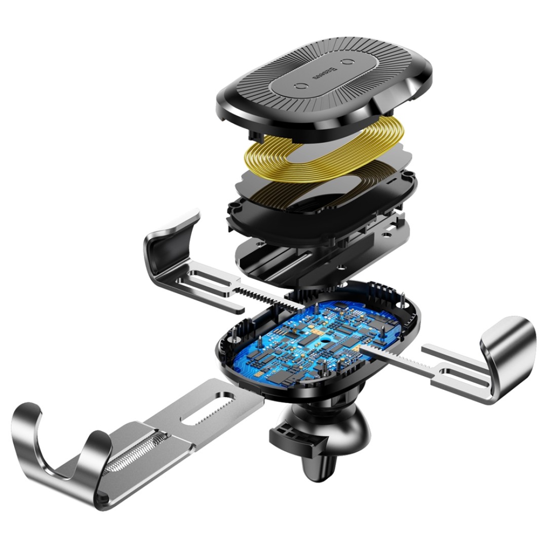 Автомобильный держатель с беспроводной зарядкой Baseus Osculum Type Wireless Charger Gravity Car Mount (WXYL-A01)