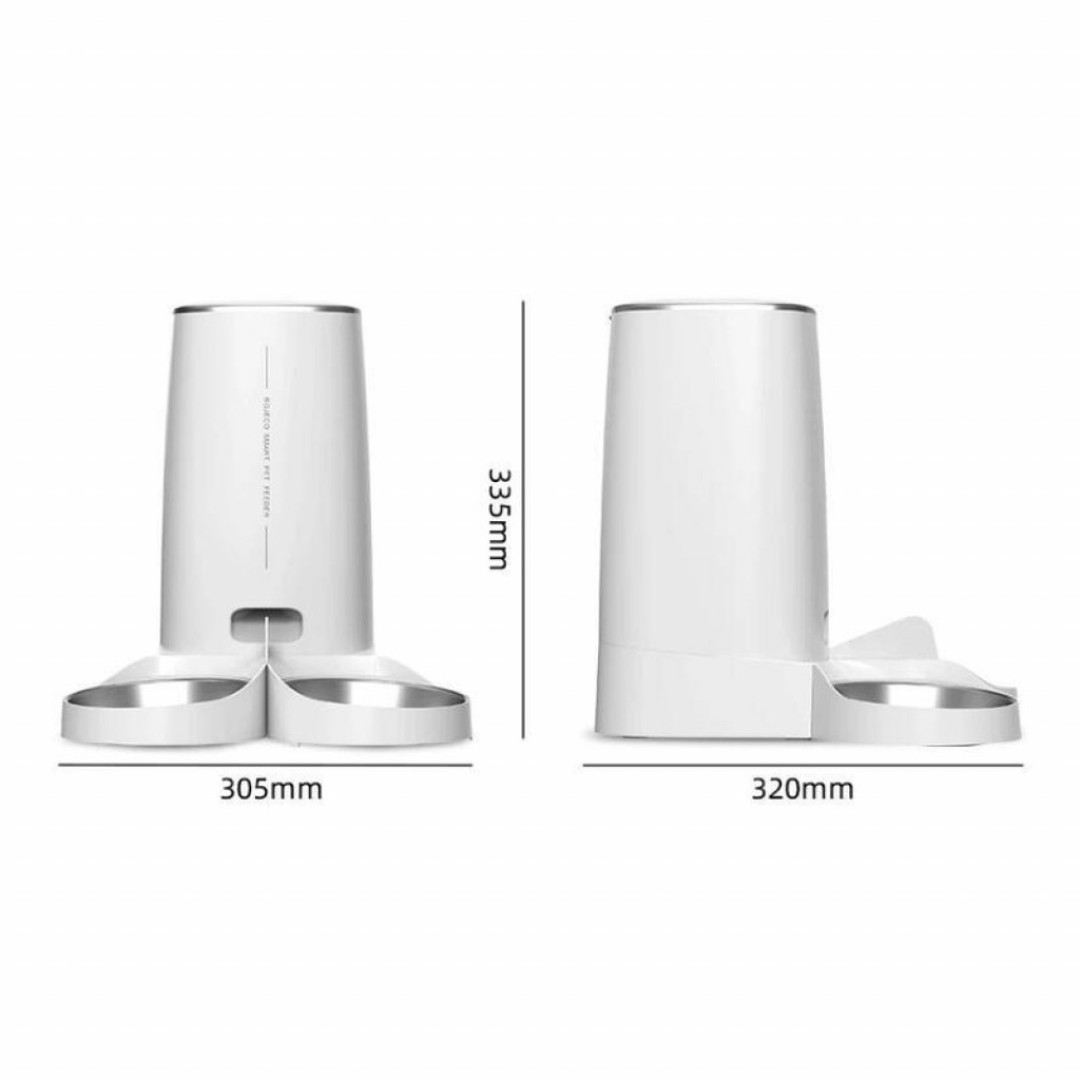 Умная кормушка для животных Xiaomi Rojeco 4L Automatic Pet Feeder WiFi Version Double Bowl (PTM-001 Dual)