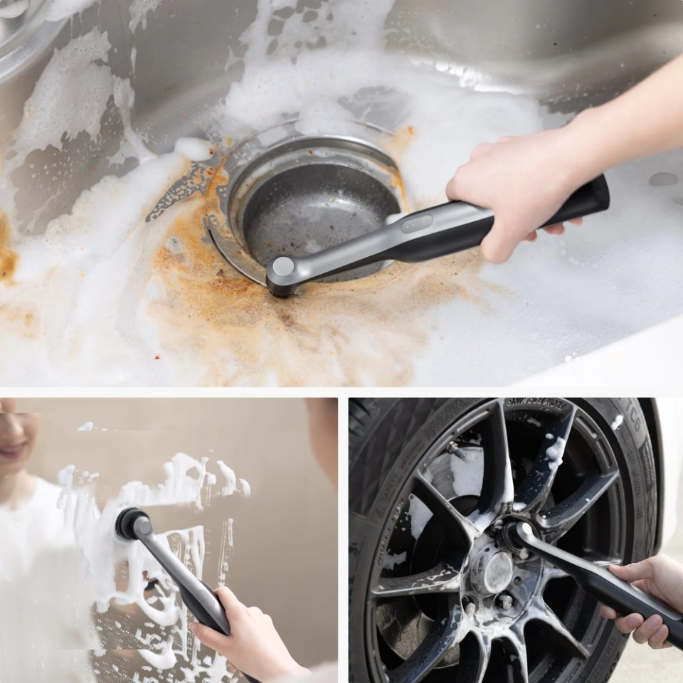 Портативная беспроводная щётка Xiaomi HOTO Wand Cordless Spin Scrubbe