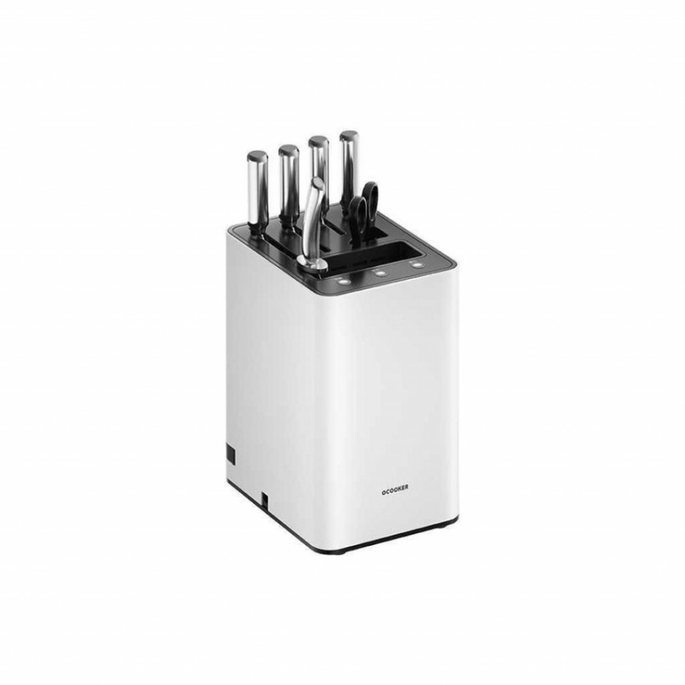 Подставка для кухонных ножей с точилкой и обеззараживанием Xiaomi Ocooker Sterilization Knife Holder (QXDJ001ACM)