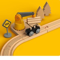 Железная дорога Xiaomi Mitu Toy Train Set Light Wood (MTWJ02MT)