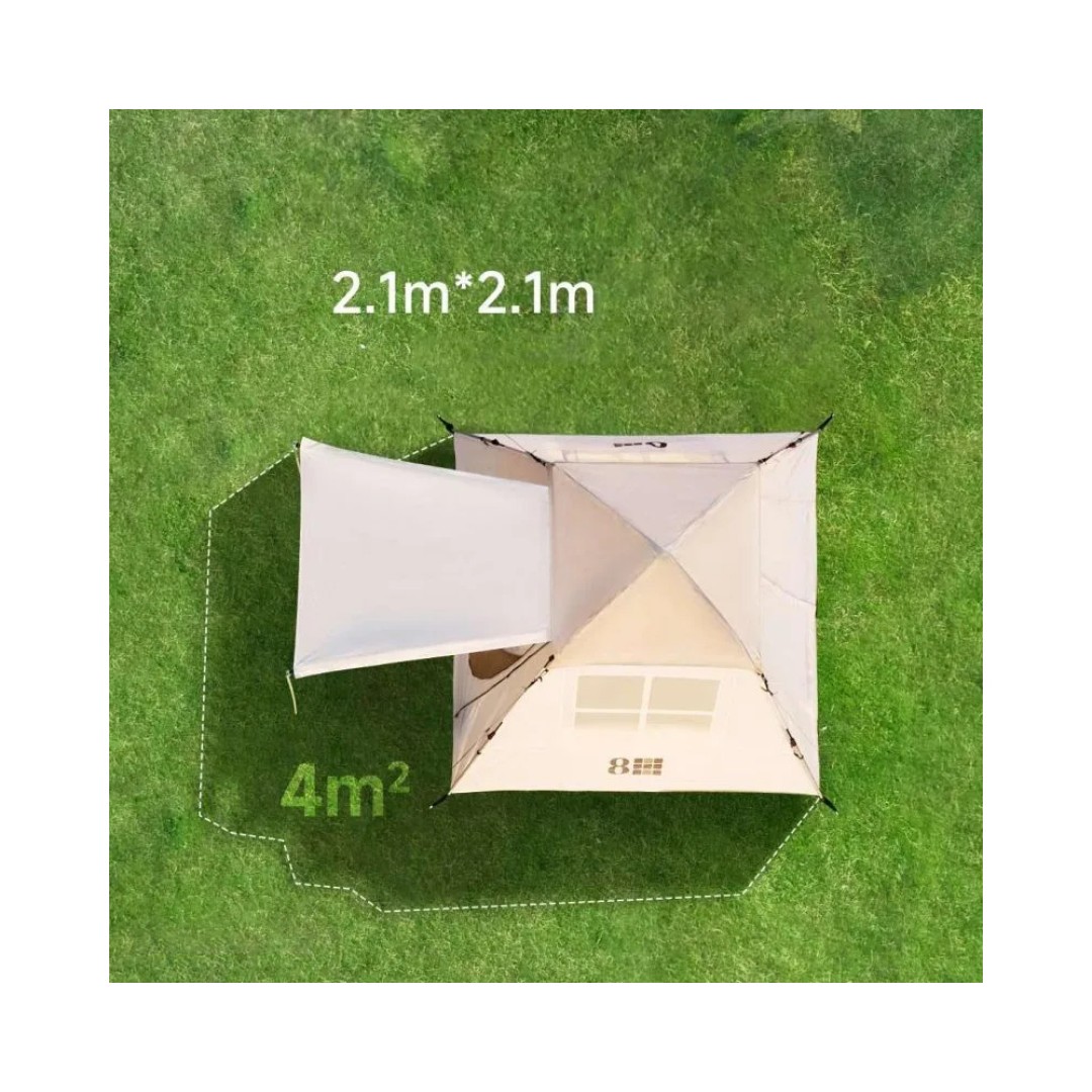 Быстросборная автоматическая палатка Xiaomi 8H Outdoor Сamping Quick Open Automatic Tent Beige (HAT)