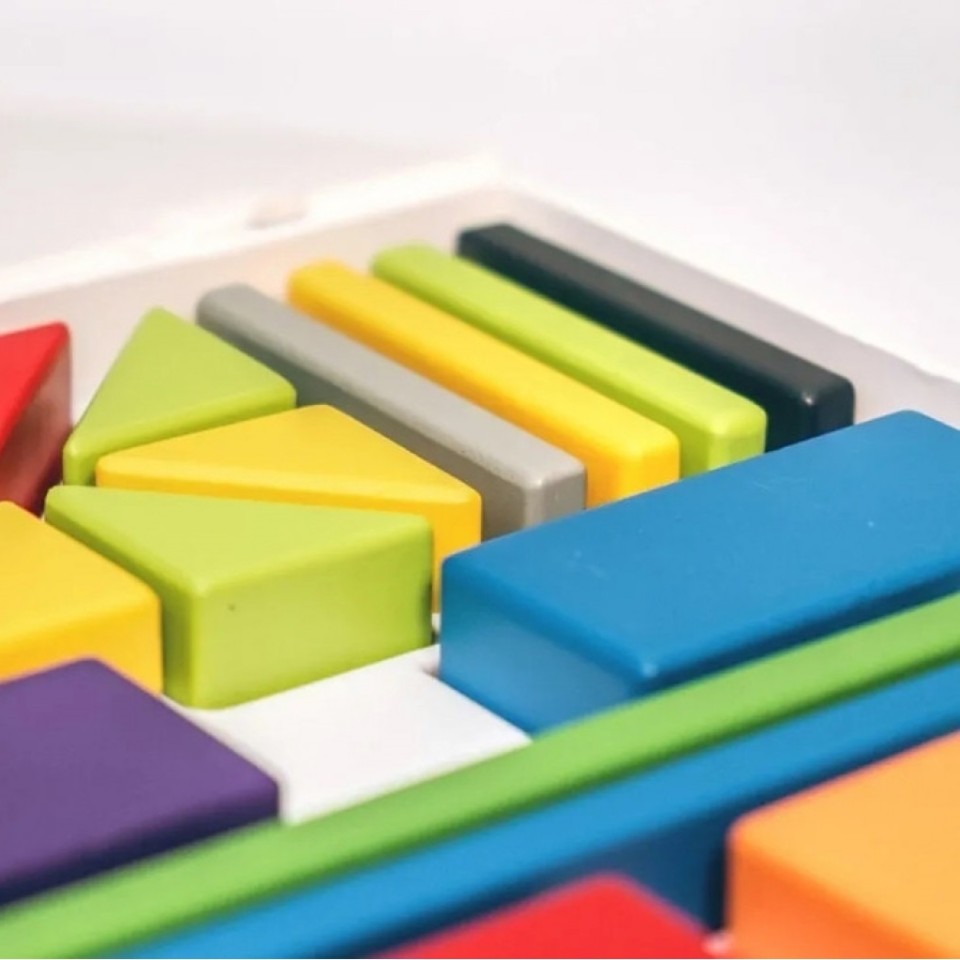 Магнитный деревянный конструктор Xiaomi Mitu Child Magnetic Building Blocks Multicolor (MTJM01MT)