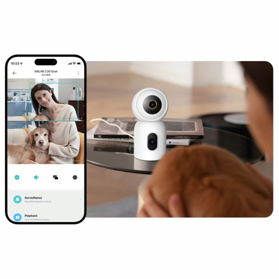 IP-камера Xiaomi Imilab Indoor Camera 3K+3K WiFi Plug-in C30 Dual (CMSXJ111A)