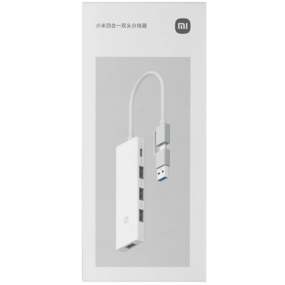 USB-хаб Xiaomi Multifunctional HUB 4 in 1 Dual Head Splitter (XMSTFXQ01YM)