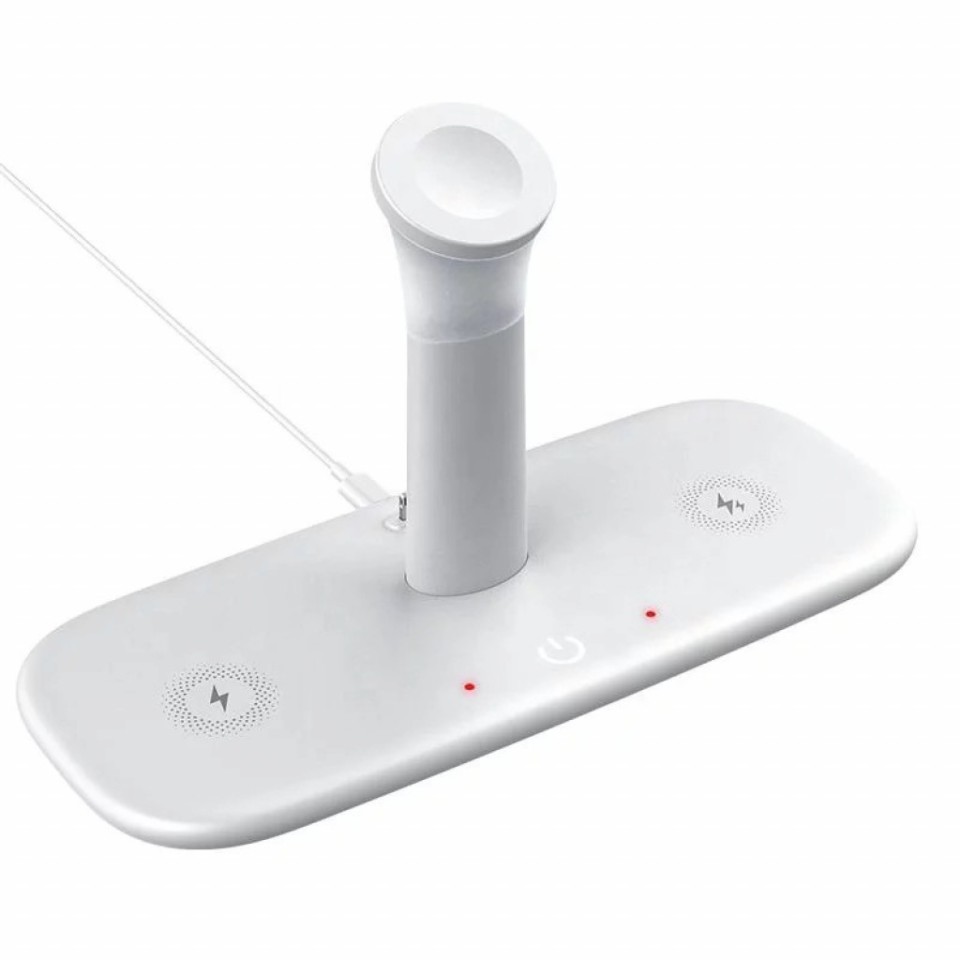 Беспроводное зарядное устройство 5 в 1 с функцией быстрой зарядки для AirPods Qwerty Wireless Fast Charging Function