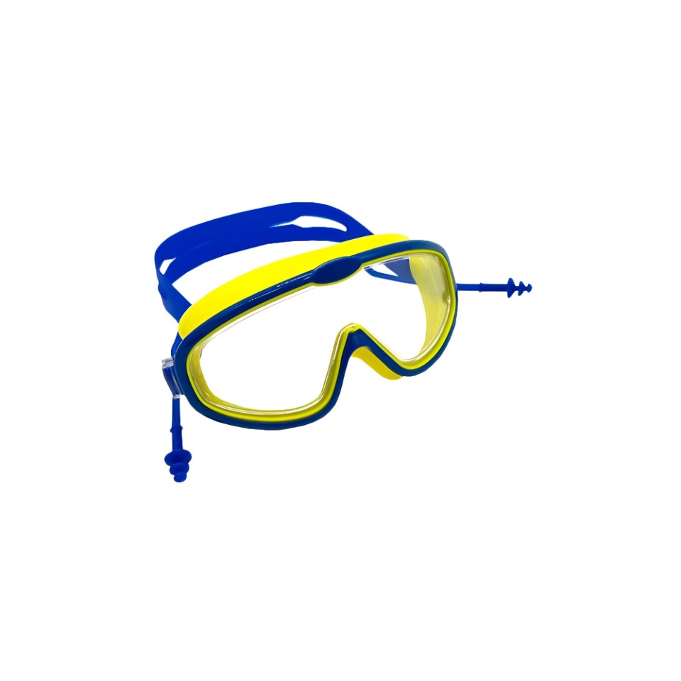 Детские очки для плавания квадратные с берушами Xiaomi Sportsoul Children's Large Frame Swimming Goggles (YJ501L)