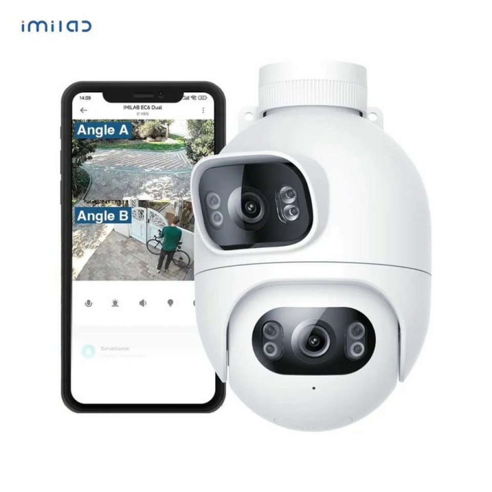IP-камера Xiaomi IMILAB Outdoor Security Camera 2K+2K EC6 Dual EU (CMSXJ68A)