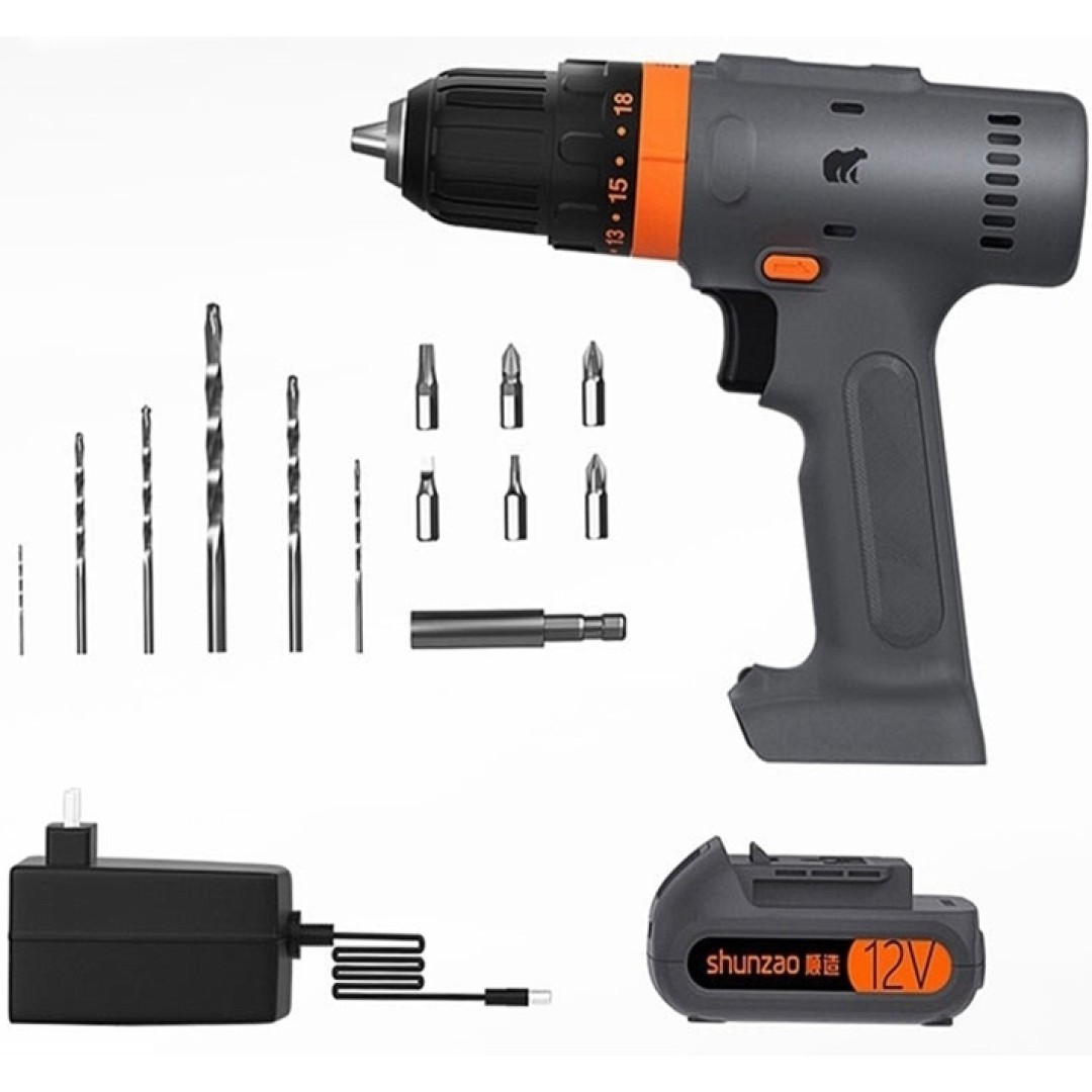 Аккумуляторная дрель-шуруповерт Xiaomi Shunzao Downstream Double Speed Impact Drill (DGD-1)