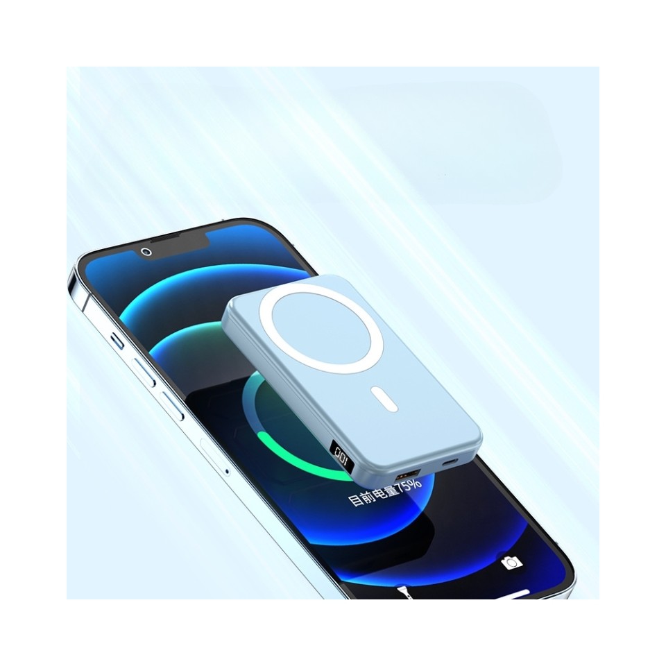 Беспроводной внешний аккумулятор Qwerty Magnetic Fast Charging Power Bank (A27-01) 10000mAh 15W