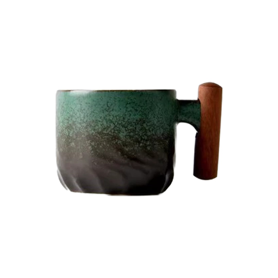 Кружка Riser Ceramic Gradual Change Wooden Cup