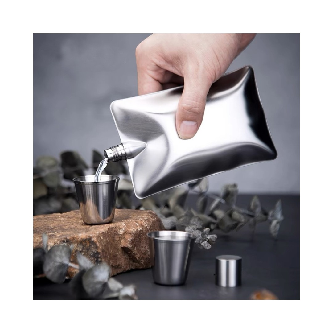 Фляга Shine Creative Stainless Steel Hip Flask 6 oz