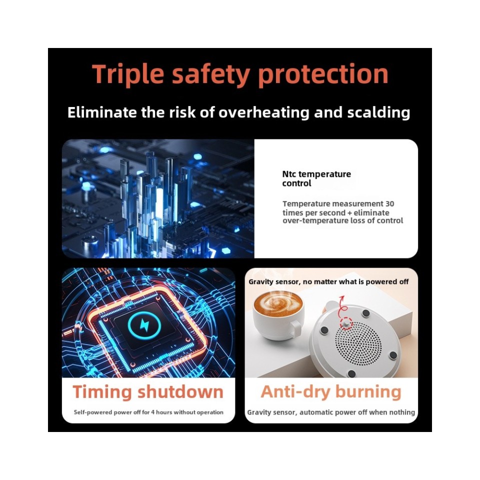 Умная термо подставка для кружек Qwerty Smart Electric Heating Cup Warm Coaster