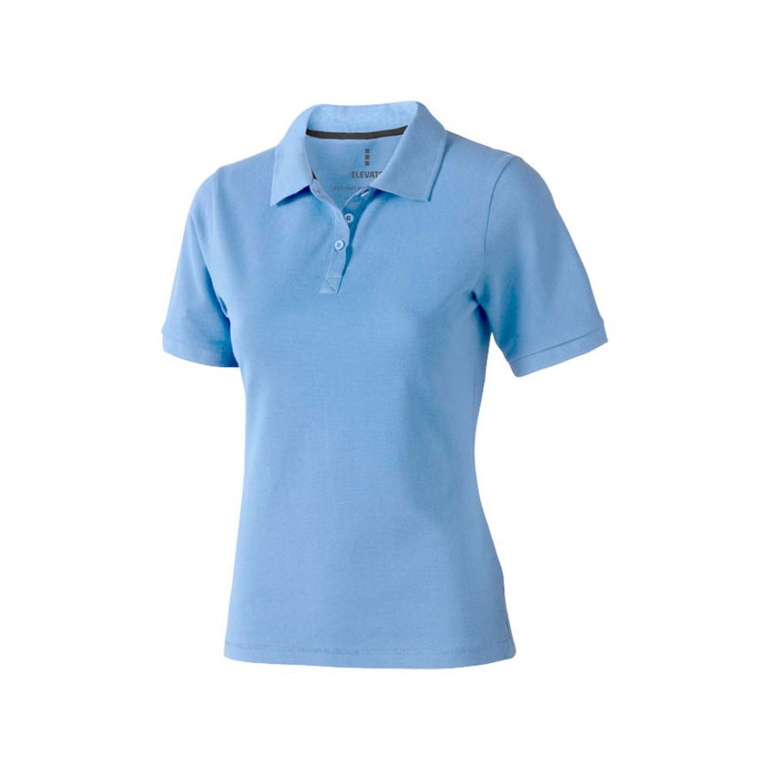 Calgary женская футболка-поло с коротким рукавом, голубой