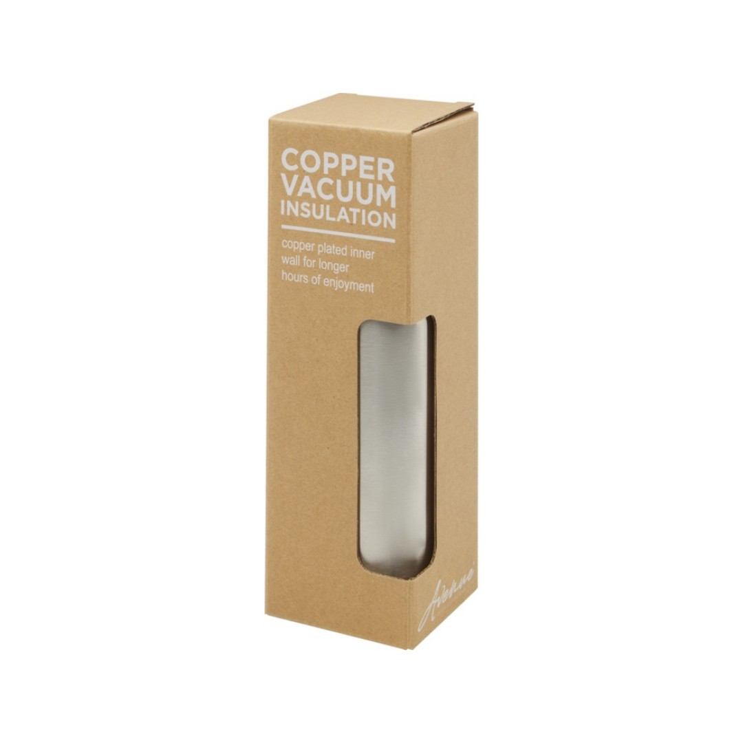 Ljungan Бутылка объемом 500 мл с медной вакуумной изоляцией, ремешком и крышкой, серебристый