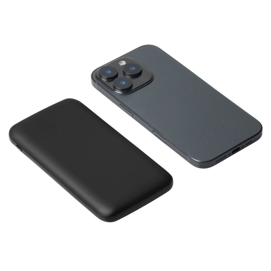 Набор из внешнего акуумулятора и универсального кабеля с подсветкой лого «Reserve LED», 10000mAh, черный