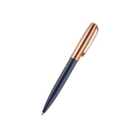 Ручка металлическая шариковая "Napoli", синий/розовое золото