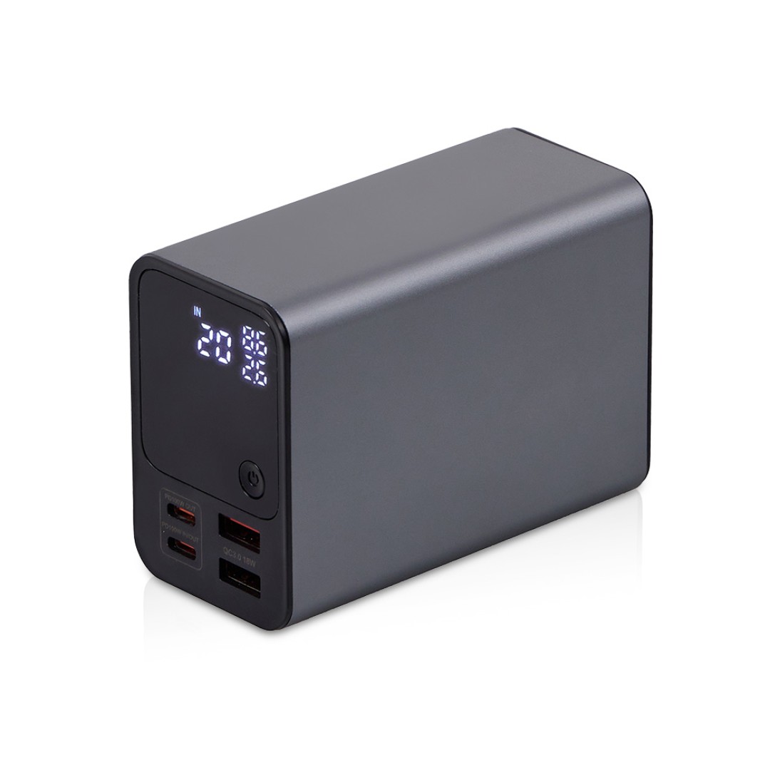 Внешний аккумулятор для ноутбуков «EpIQ», 100 Вт, 30000 mAh, темно-серый