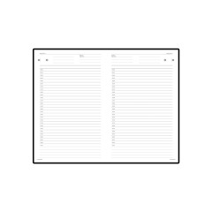 Ежедневник А5 недатированный «Бумвинил», бордовый