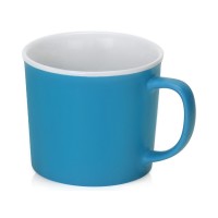 Матовая кружка Nancy 360 мл цветная снаружи, белая внутри, голубой (Р)