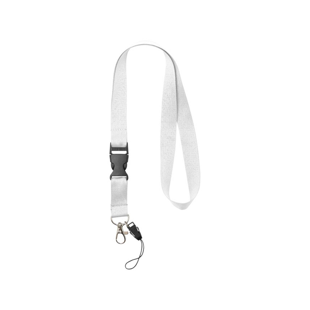 Шнурок Sagan с отстегивающейся пряжкой, держатель для телефона, белый