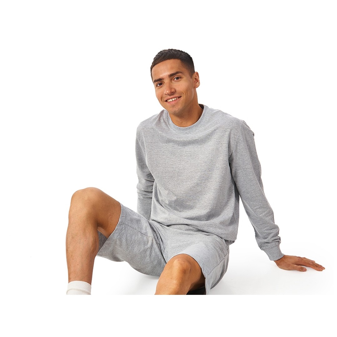 Свитшот «Warsaw» 220гр, унисекс, серый меланж