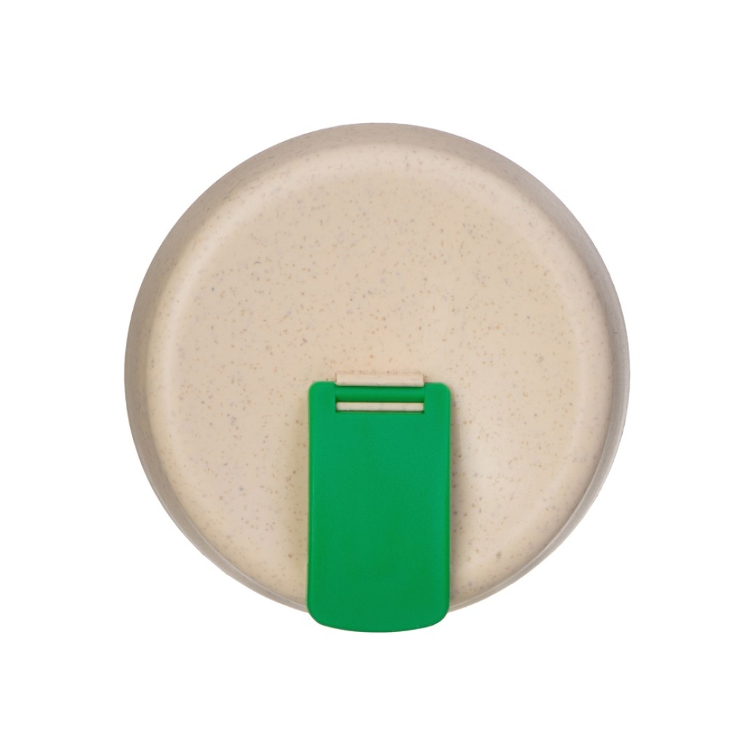 Стакан из пшеничного волокна с двойными стенками "Pino", зеленый