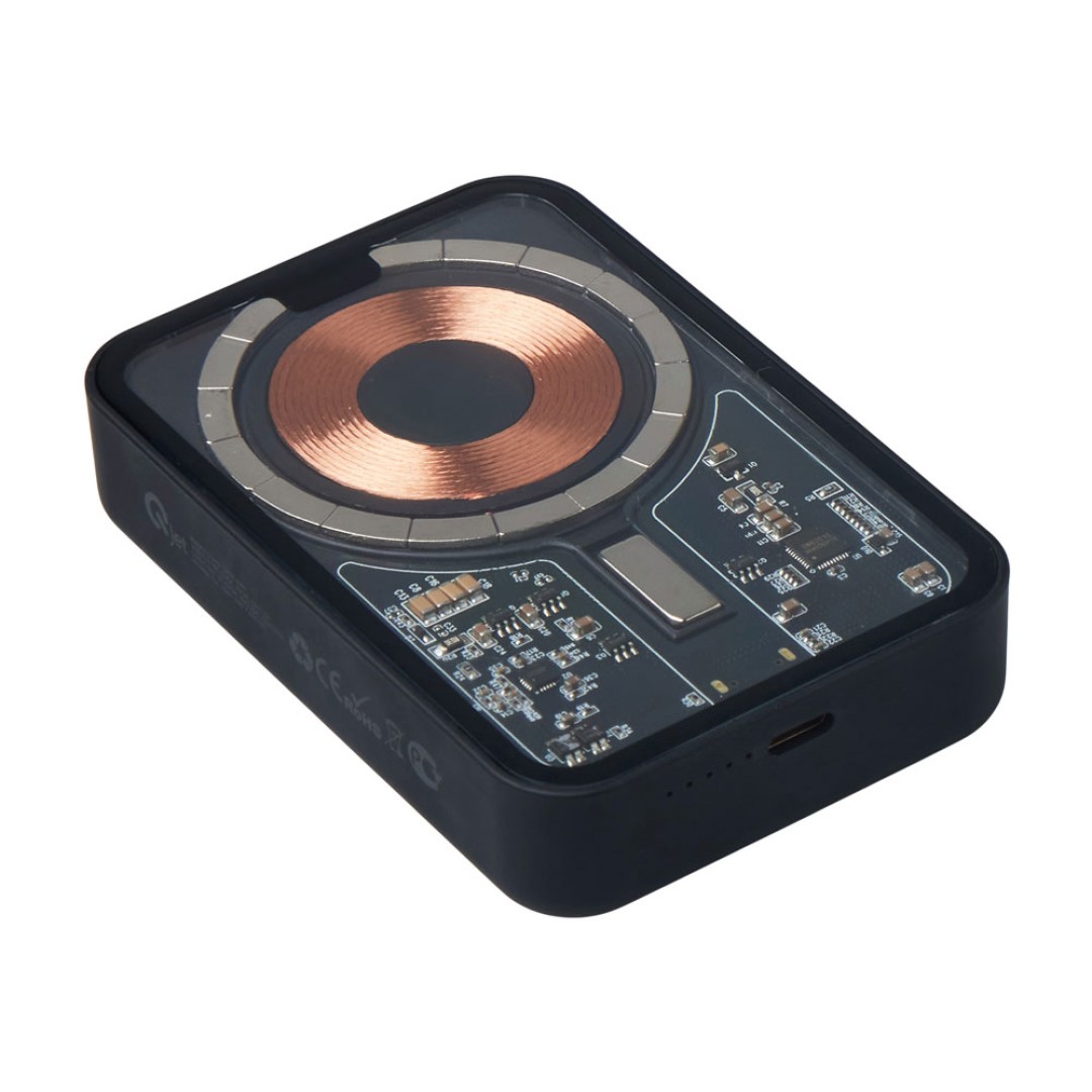 Беспроводной магнитный внешний аккумулятор с QC\PD «MagnifIQ», 10000 мАч, 15 Вт, черный