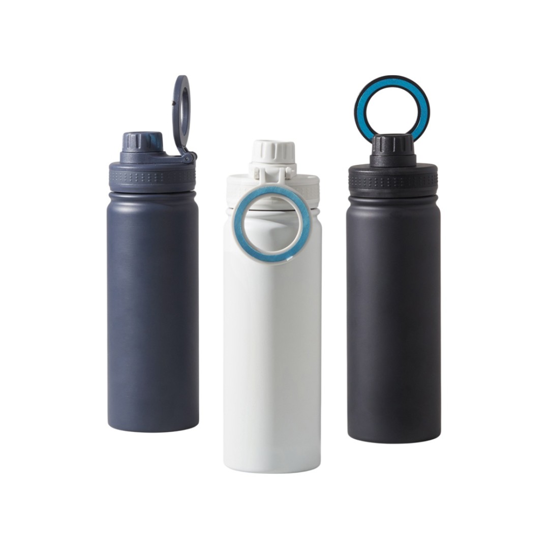 Вакуумная термобутылка с magsafe-держателем "INSIDER", 600 мл, синий