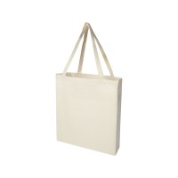 Madras эко- сумка с ластовицей из переработанного хлопка, сертифицированного согласно GRS, плотностью 140 г/м2 - Натуральный