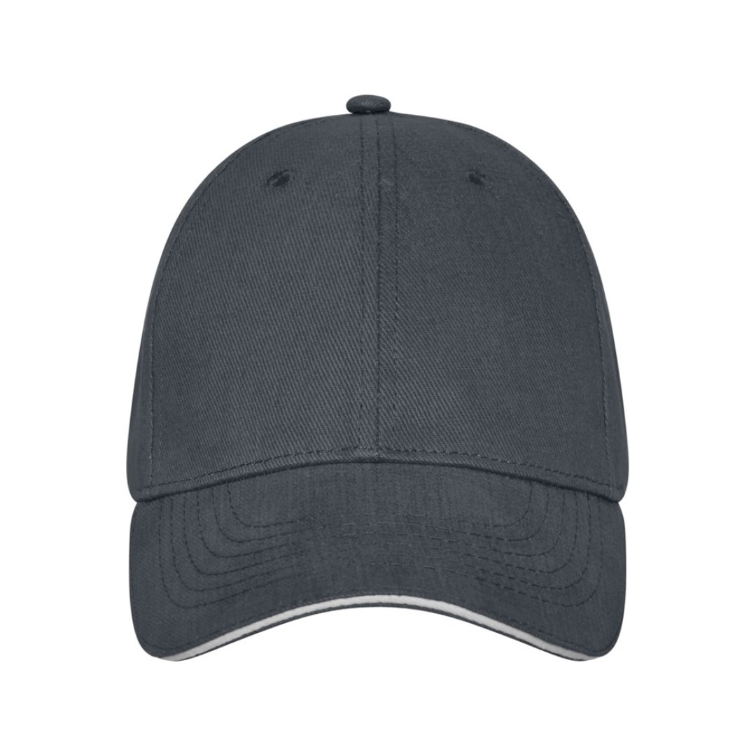 Бейсболка Darton, 6 панелей, storm grey