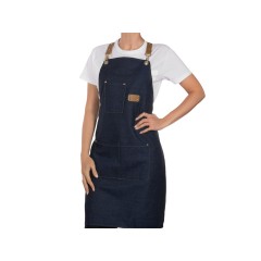 Джинсовый фартук с карманами Fry, синий