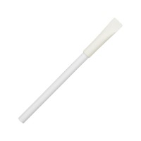 Ручка картонная с колпачком "Recycled", белый (Р)