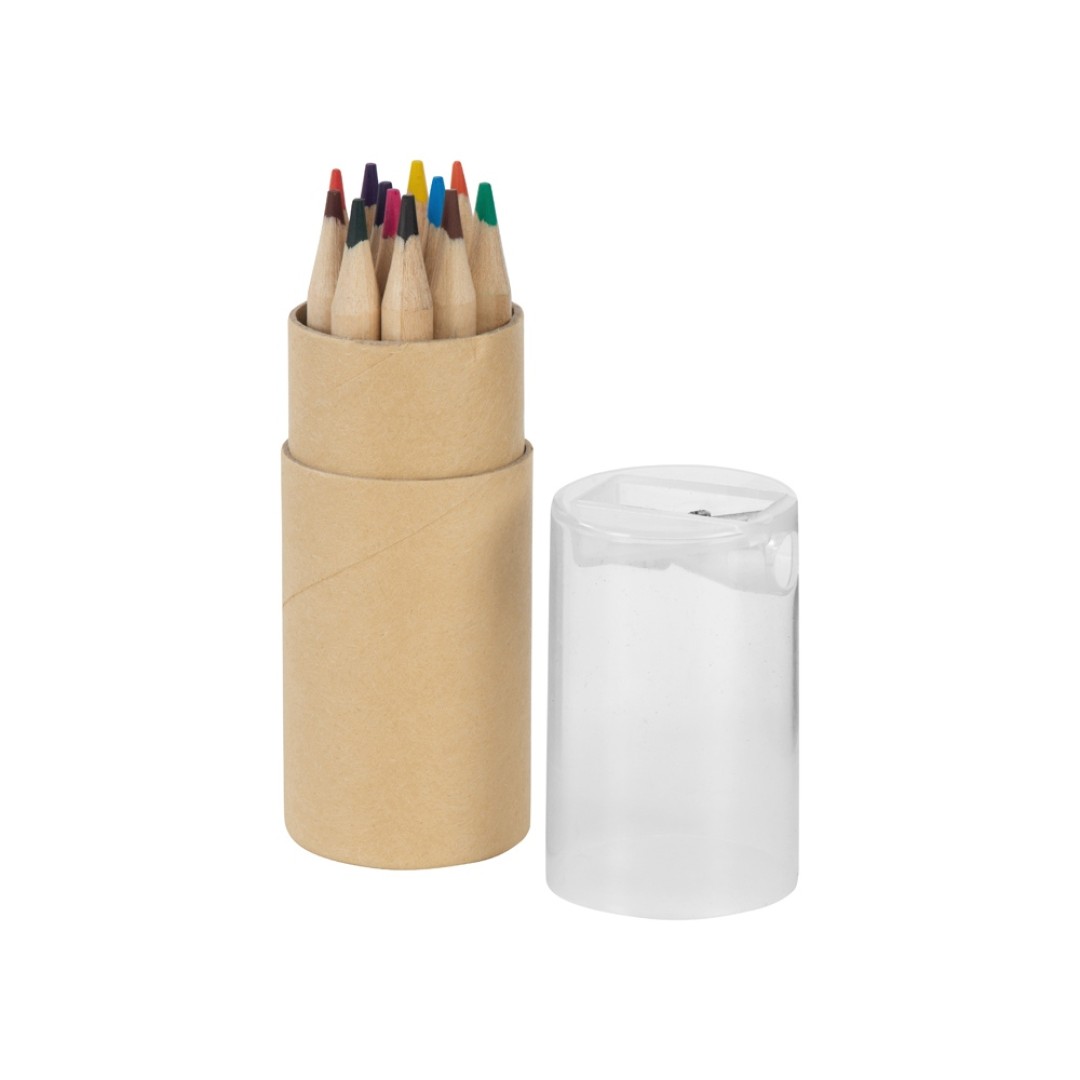 Набор карандашей "Cartoon" 12 единиц, натуральный/прозрачный