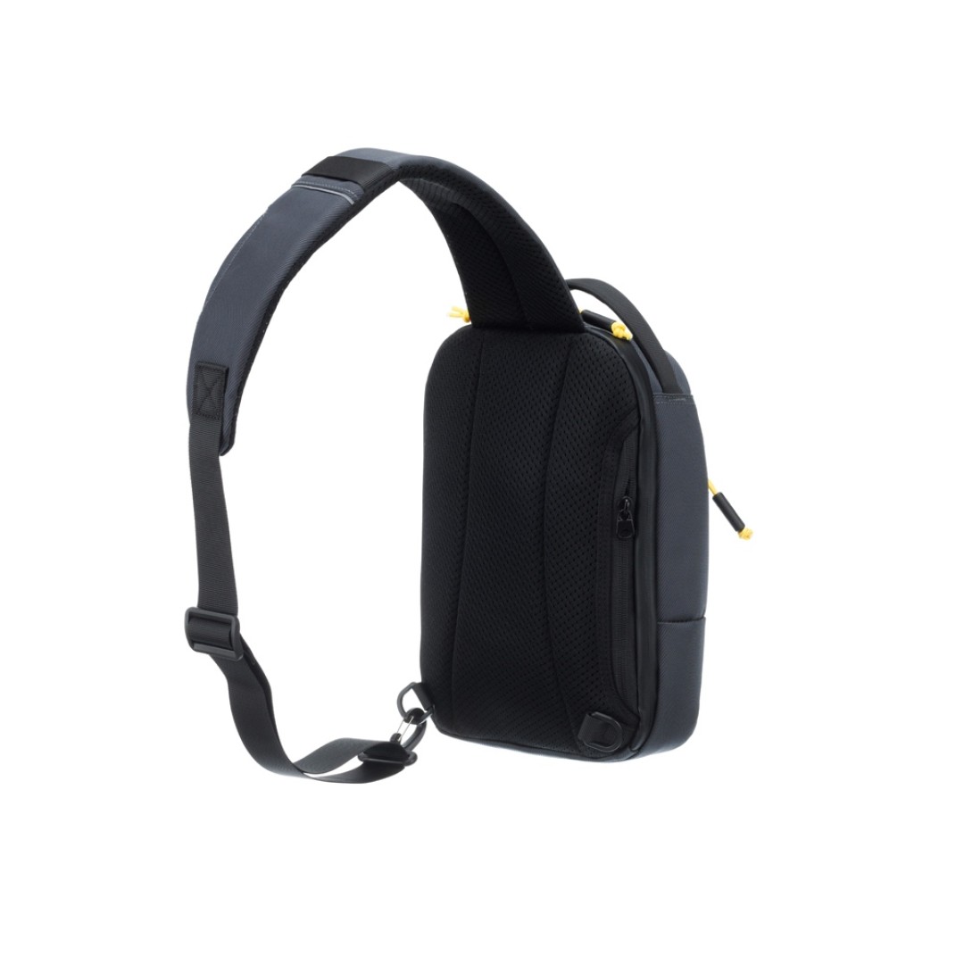 Рюкзак TORBER VOYAGE на одно плечо, серый, полиэстер 900D, 20х10х30 см, 5 л