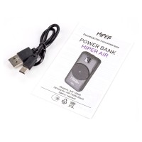 Внешний беспроводной аккумулятор «AIR», 10000 mAh, черный