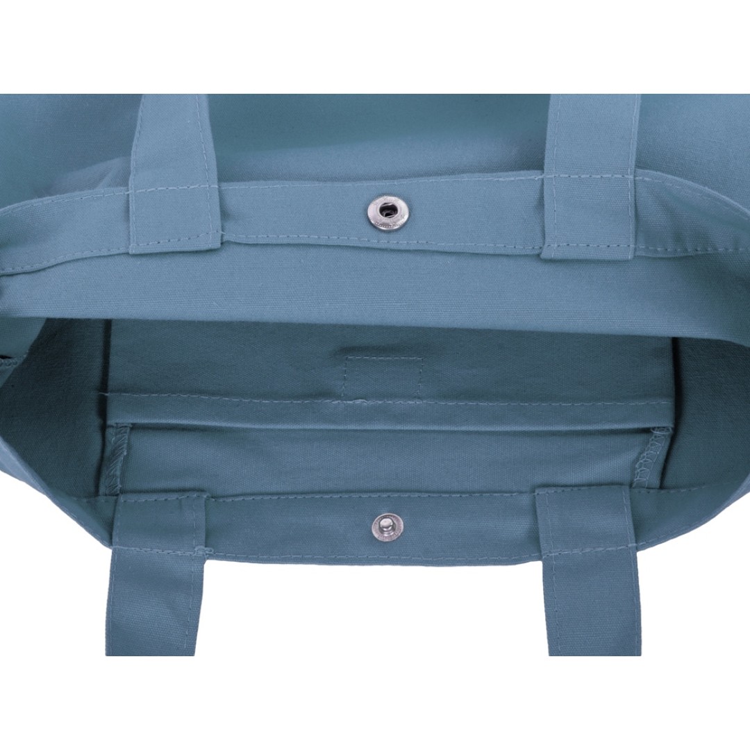 Сумка Helfer из хлопка на кнопке с регулирующейся лямкой, антрацит