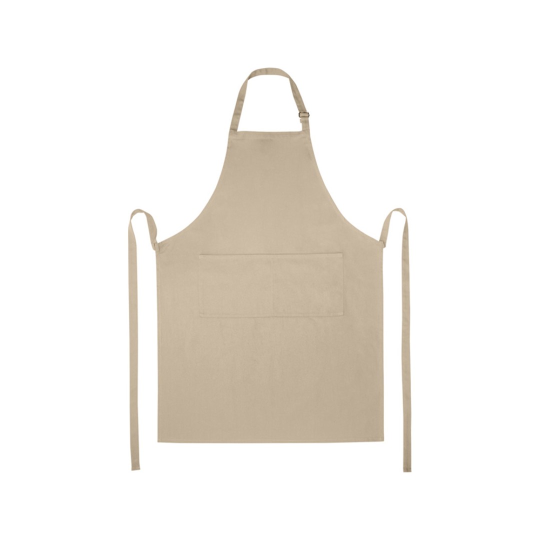 Фартук Andrea плотностью 240 г/м2 с регулируемой завязкой на шее - Oatmeal