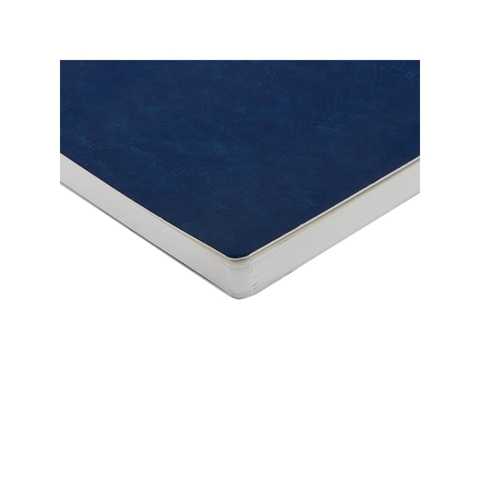 Ежедневник недатированный А5 "Megapolis Nebraska Flex", синий с серебристым обрезом