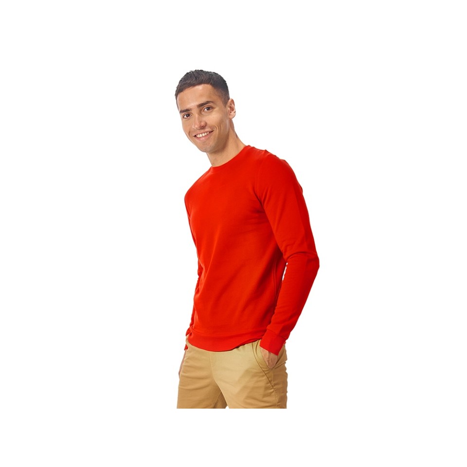 Свитшот "Motion" унисекс с начесом, красный