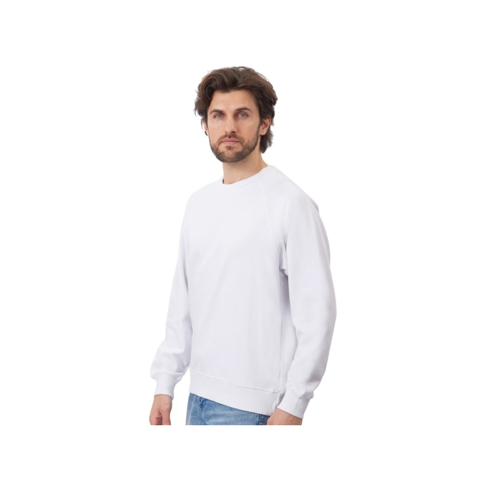 Свитшот оверсайз с рукавом реглан «Belgrade», унисекс, белый