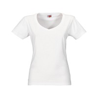 Футболка «Heavy Super Club 2.0» женская с V-образным вырезом, белый