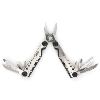 Мультитул Stinger, 105x40 мм, 13 функций, сталь, серебристо-чёрный, в комплекте нейлоновый чехол