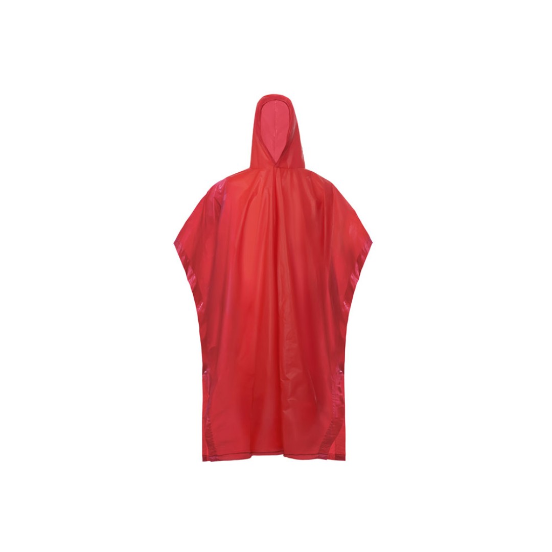 Пончо «Hawaii» c чехлом унисекс, красный