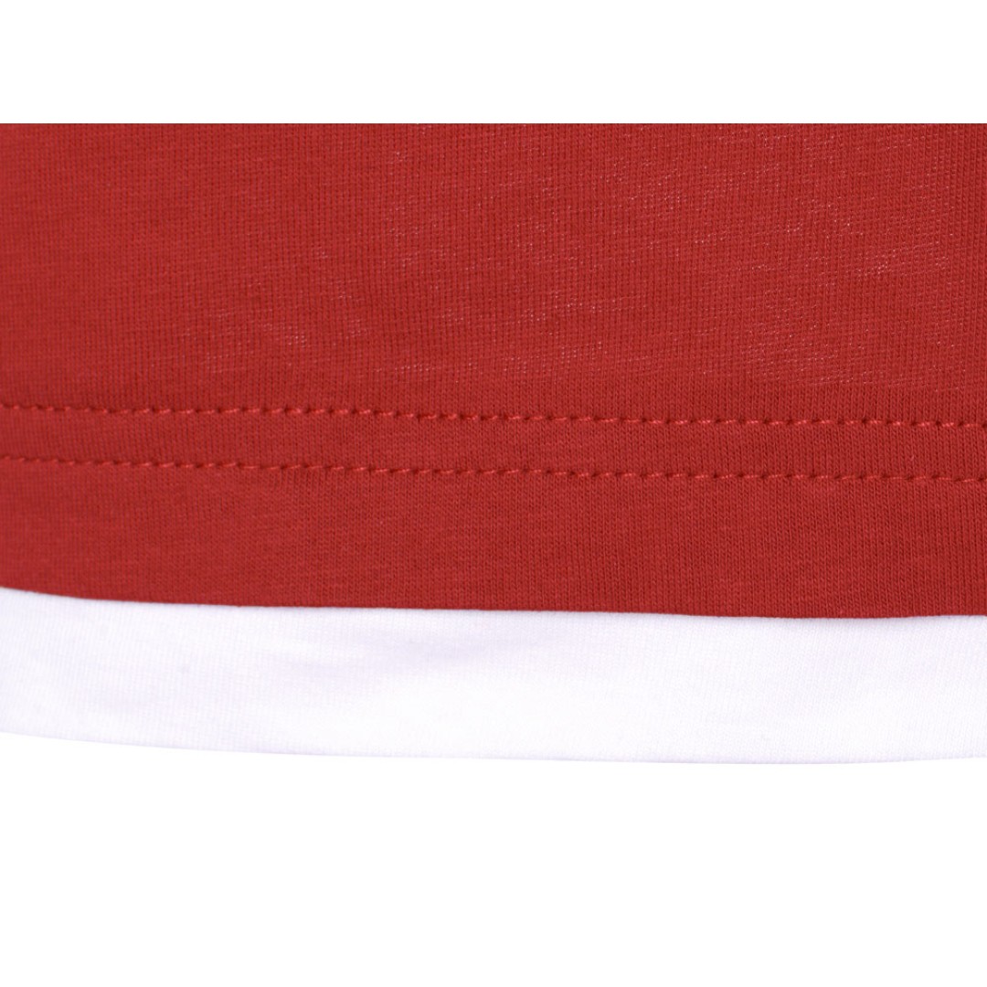 Футболка «Rotterdam» мужская, красный/белый